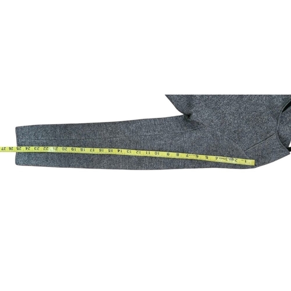 Boden Gray Seamed Boiled Wool Open Cardigan Sweater Blazer Jacket US 8 UK 12 - Picture 10 of 11